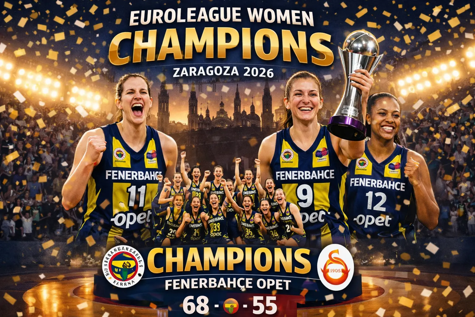 Fenerbahçe Opet, EuroLeague Women Şampiyonu Oldu!