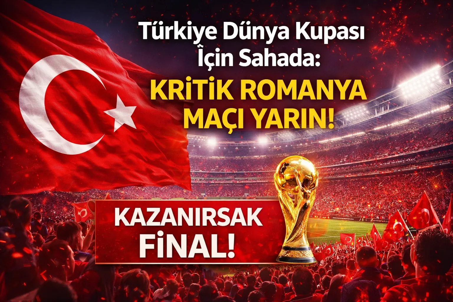 Türkiye – Romanya Maçı Yarın: A Milliler Dünya Kupası İçin Sahada