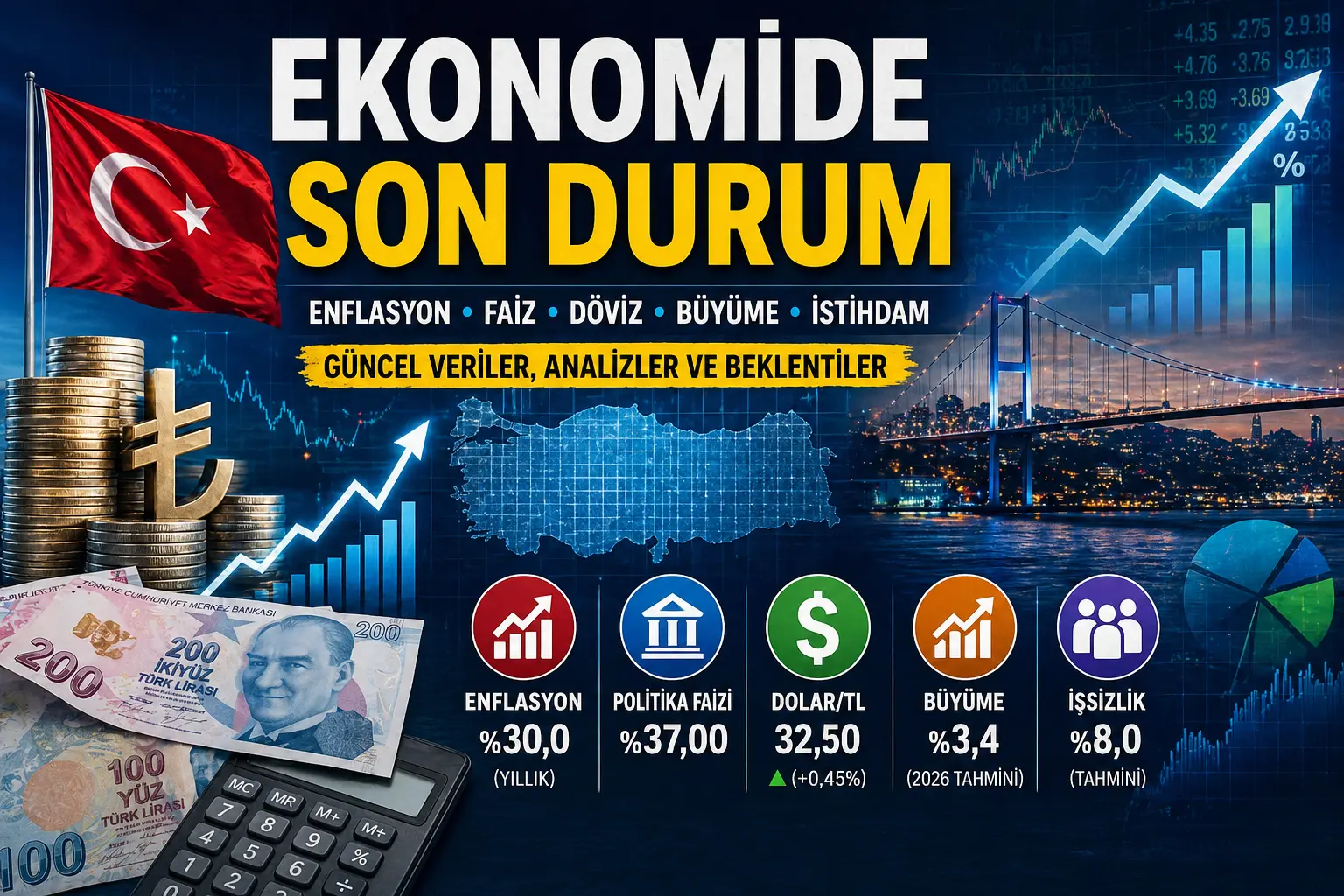 Türkiye Ekonomisinde Son Durum (2026): Enflasyon, Faiz ve Gelecek Beklentileri