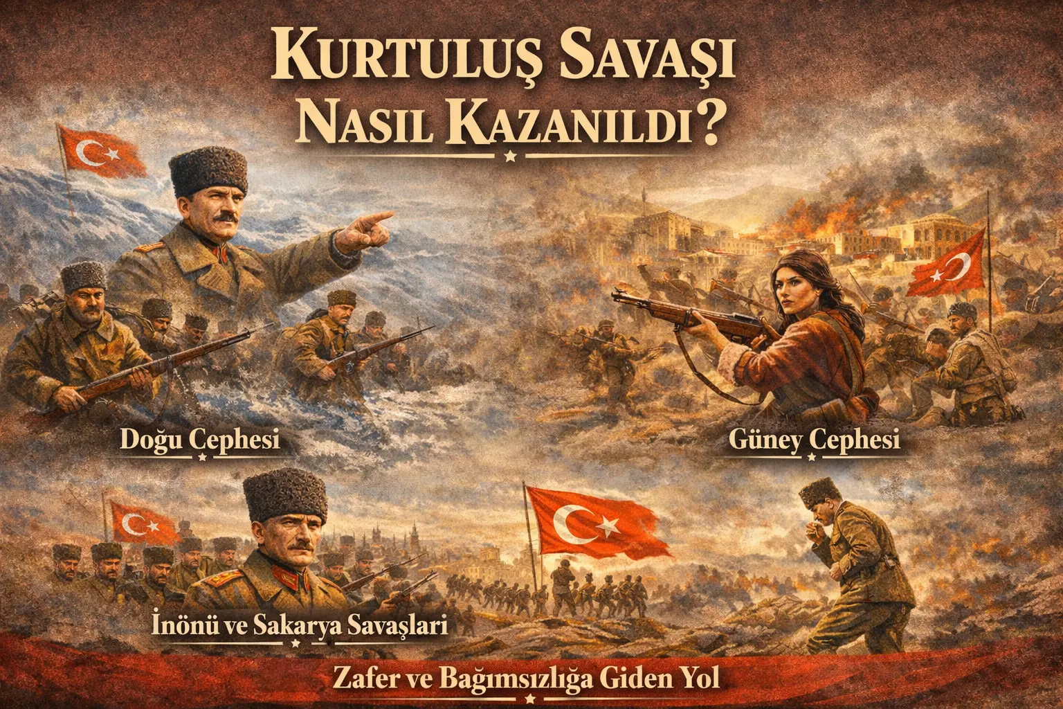 Kurtuluş Savaşı Nasıl Kazanıldı? Cepheler, Stratejiler ve Büyük Zaferin Tüm Detayları