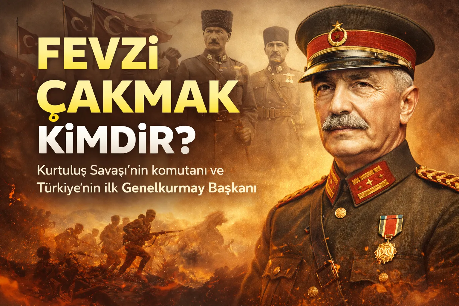 Fevzi Çakmak Kimdir? Kurtuluş Savaşı’nın Stratejik Beyni ve Türkiye’nin İlk Genelkurmay Başkanı