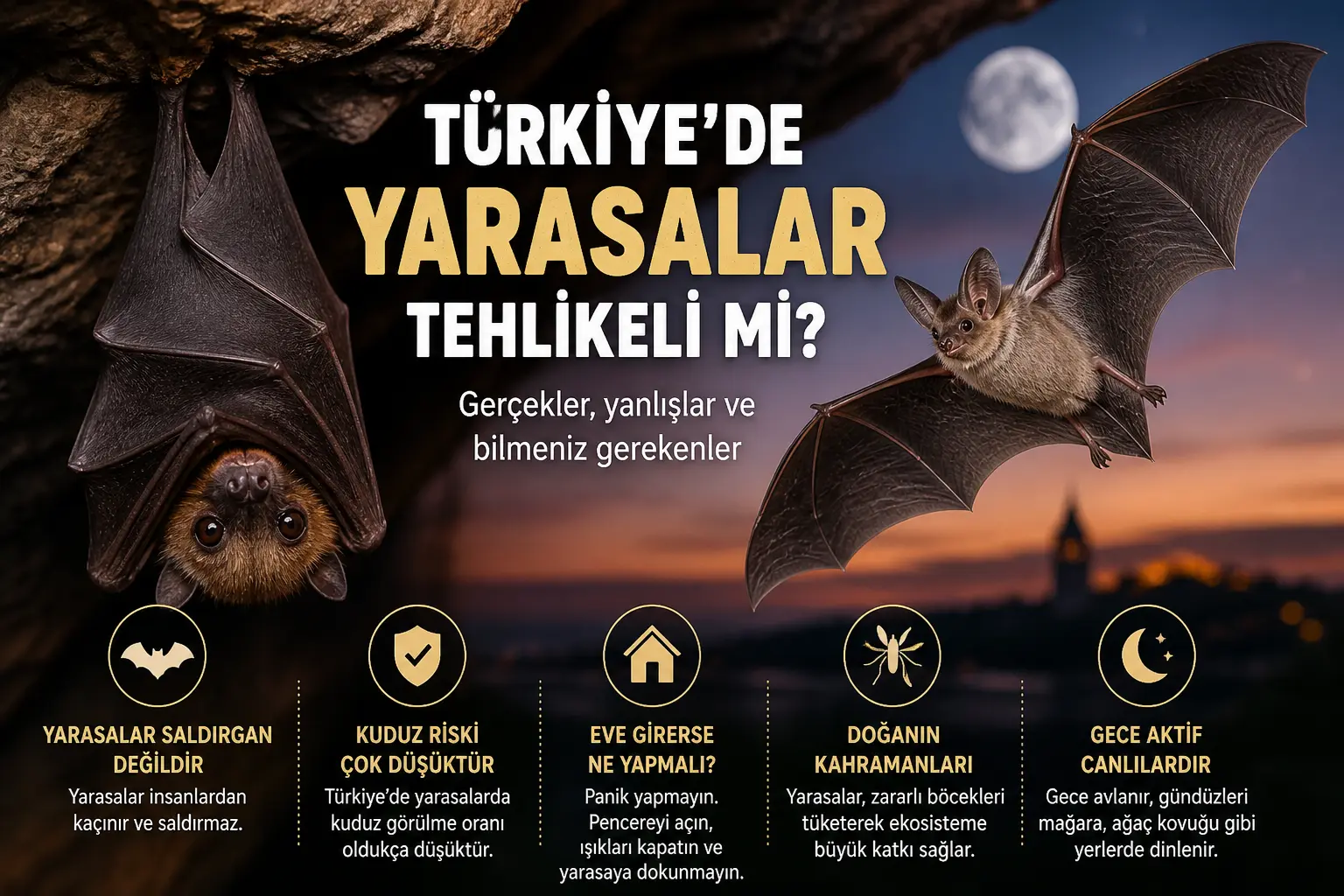 Türkiye’de Yarasalar Tehlikeli mi? 