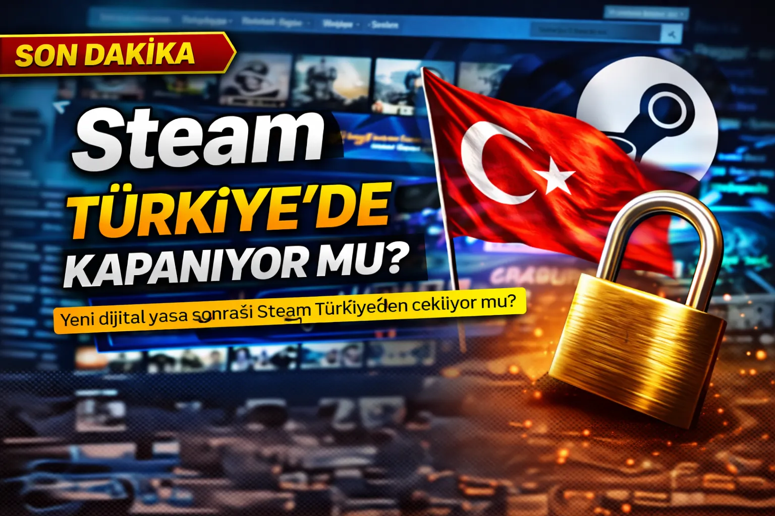 Steam Türkiye’de Kapanıyor mu? Yeni Yasa Ne Getiriyor?