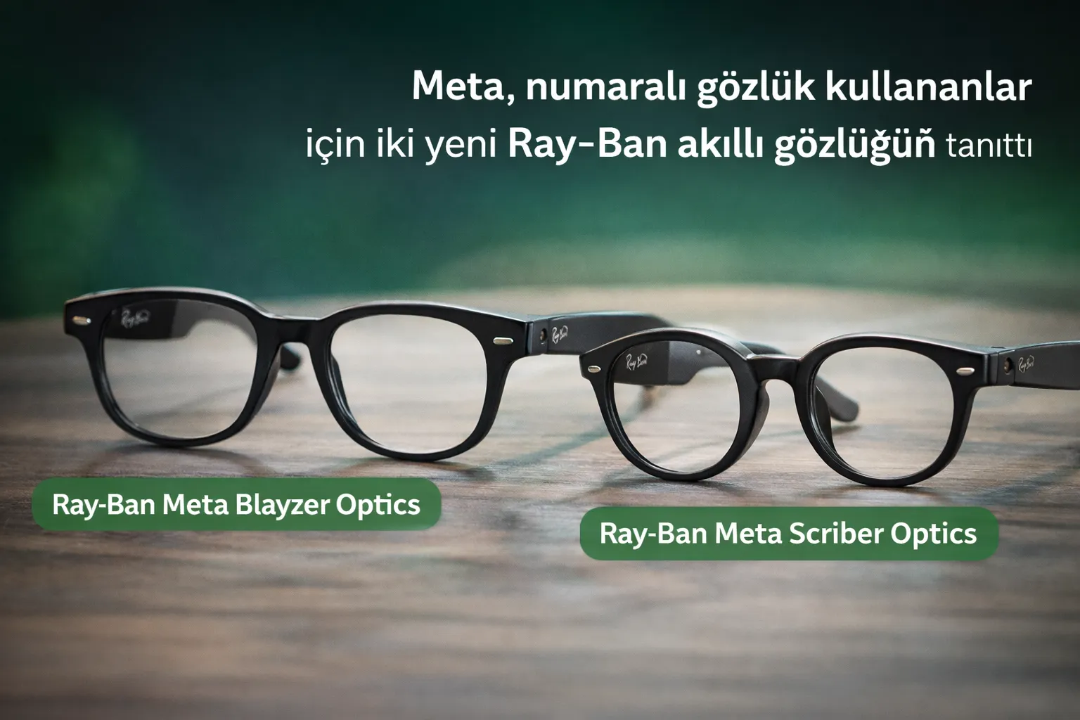 Meta, numaralı gözlük kullananlar için iki yeni Ray-Ban akıllı gözlüğünü duyurdu