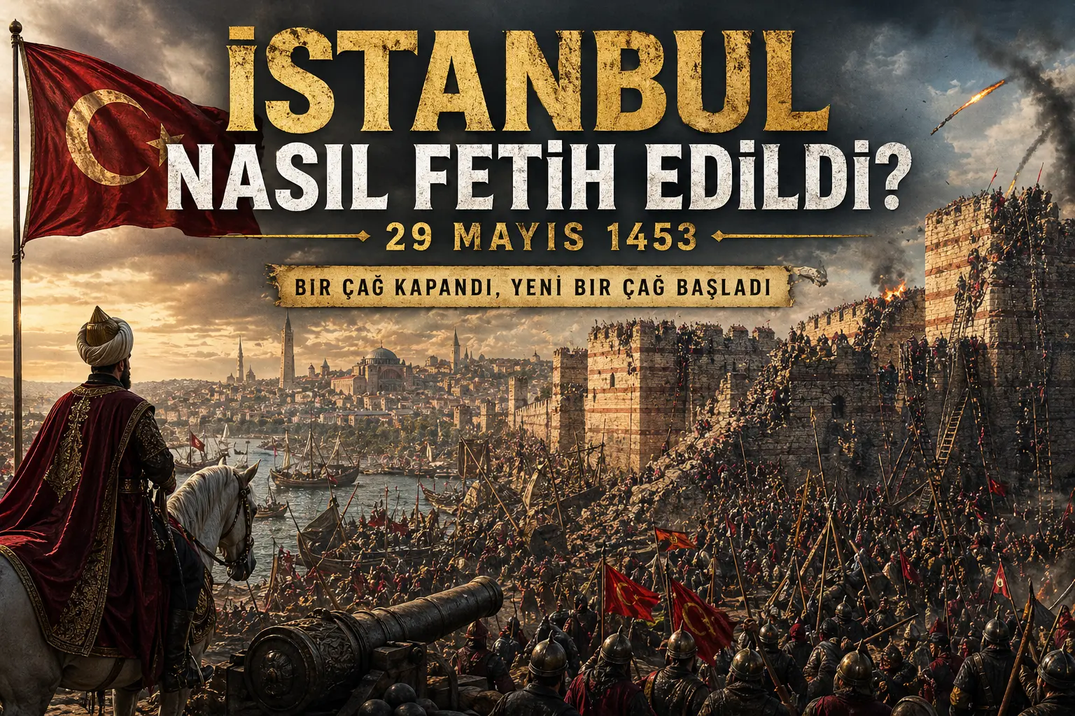 İstanbul Nasıl Fethedildi? 1453’ün Bilinmeyen Stratejileri ve Tarihi Gerçekler